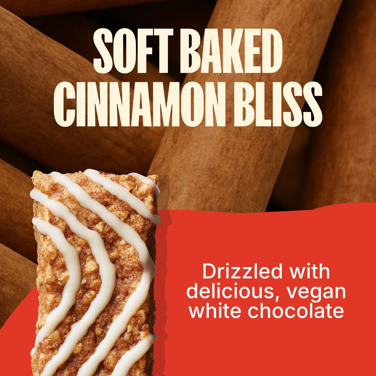 Close-up of oats and spices in MadeGood Cinnamon Bun bar