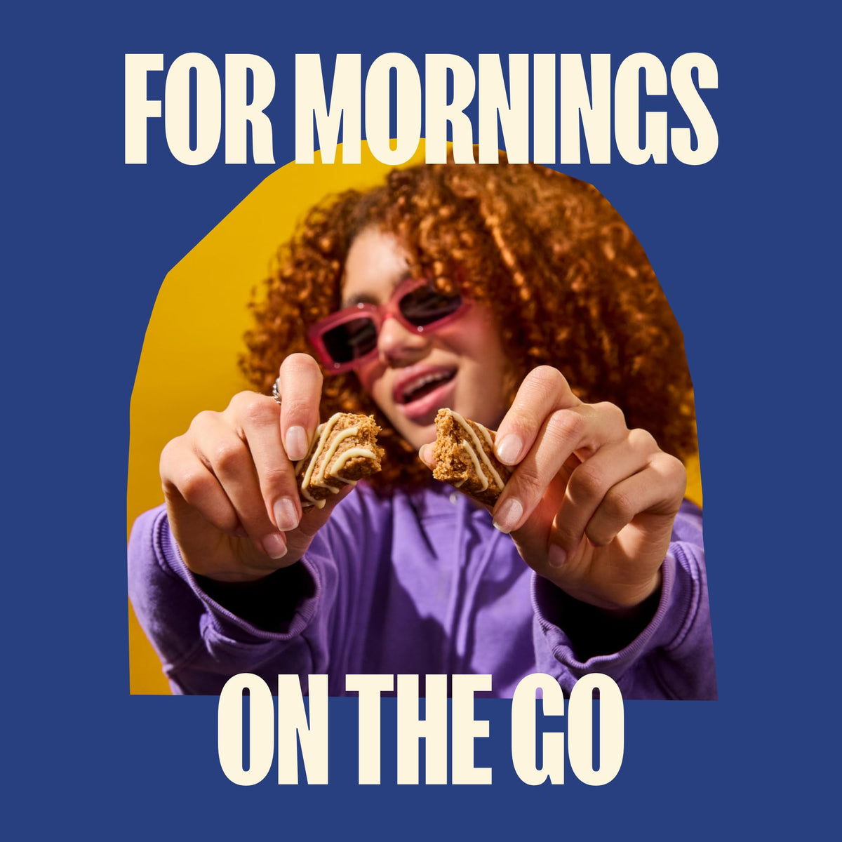 On-the-go snacking with individually wrapped MadeGood Mornings bars.