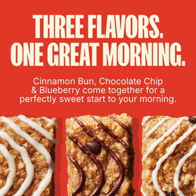 MadeGood Mornings Soft Baked Oat Bars Blueberry, on-the-go snack option.