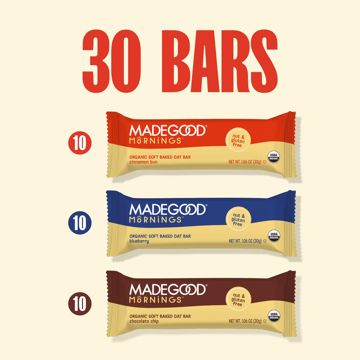 MadeGood Mornings Vegetable Extracts emphasize wholesome, plant-based ingredients.