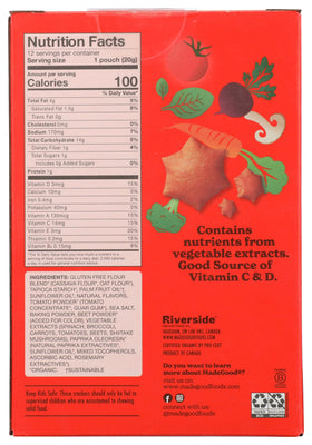 MadeGood Organic Pizza Star Puffed Crackers close-up showing star shapes and crunchy texture.