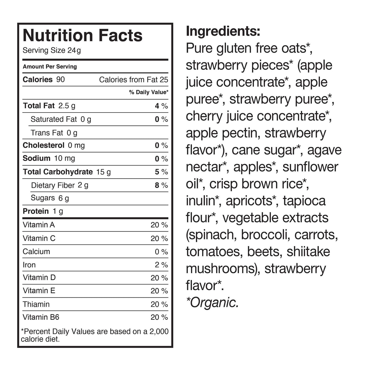 MadeGood school-safe snack with individually wrapped portions.