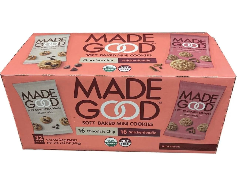 MadeGood Soft Baked Chocolate Chip cookies, ready for a kid-friendly snack