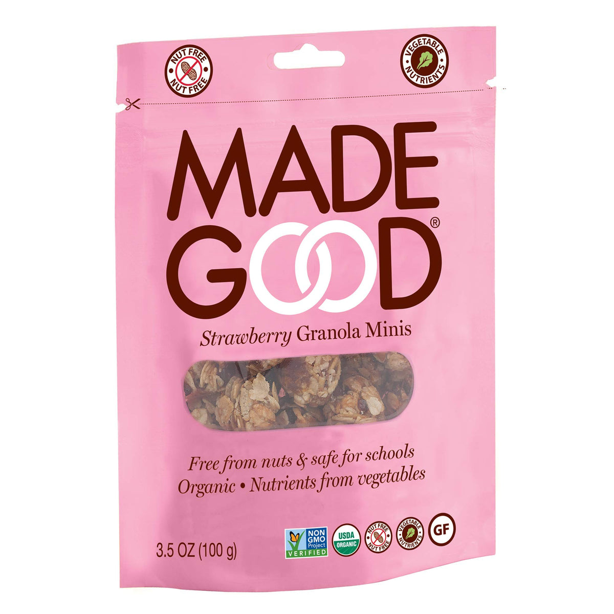 MadeGood 6-pouch box ready for school lunch.