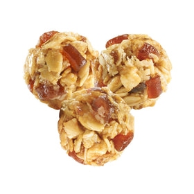 MadeGood Strawberry Granola Minis show juicy strawberries.