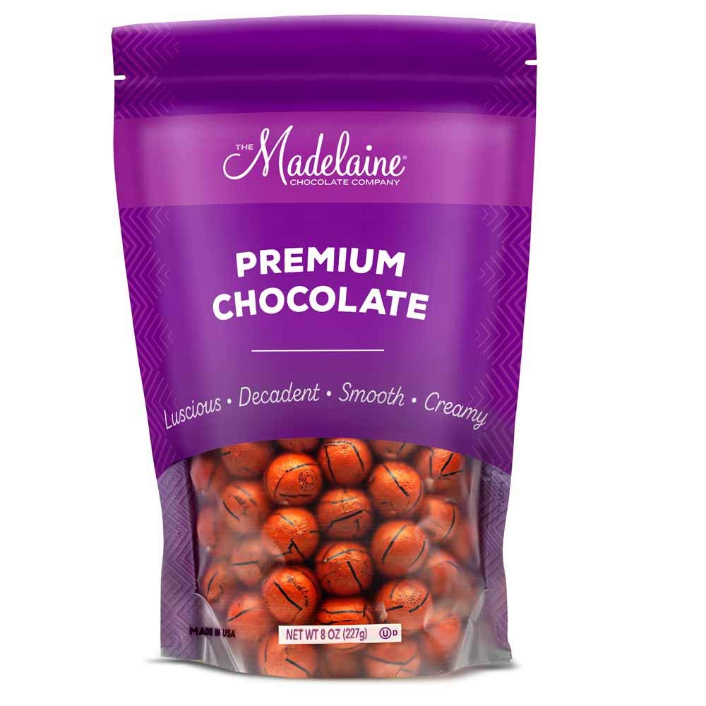 Display jar of Madelaine chocolate balls for easy party treat station