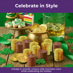 Madelaine Gold Coins Kosher label visible, trusted chocolate for gifting.