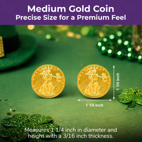 Madelaine Gold Coins nestled in an Easter basket for a playful treat