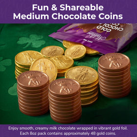 Madelaine Gold Coins used as party favors at an Easter gathering