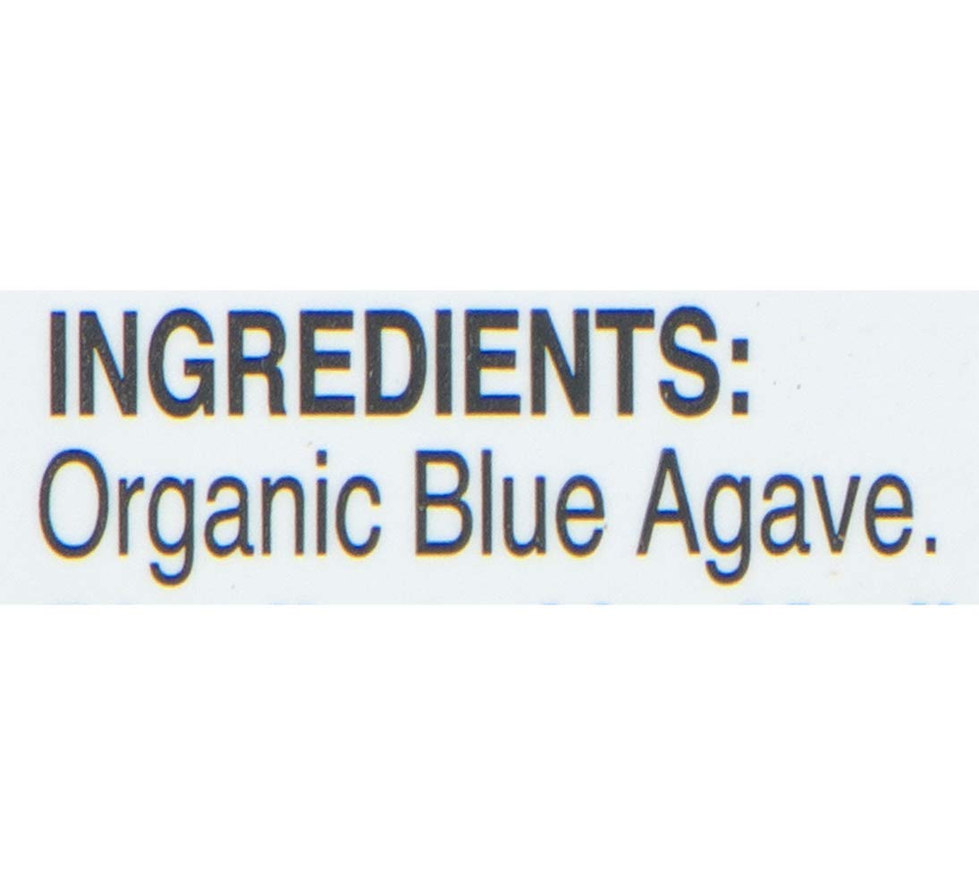 Madhava Amber Agave bottle on pantry shelf for everyday use.