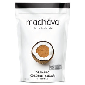 Madhava coconut sugar 3lb pack for natural, versatile sweetness in everyday recipes.