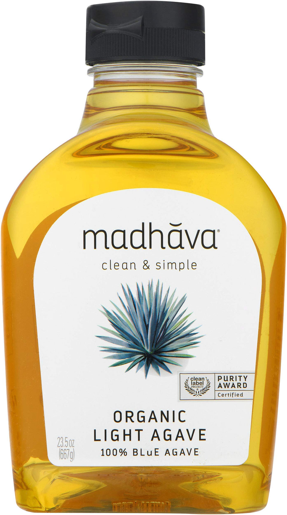 MADHAVA Organic Light Agave six-pack bottles for everyday use