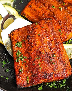 Madison Park Foods King Red Salmon Rub packaging inside signature tin