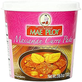 Mae Ploy Massaman curry paste tub ready to use for authentic Thai cooking