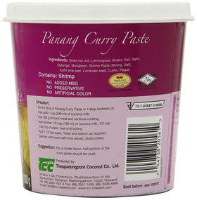 Mae Ploy Panang curry paste in bowl ready for curry preparation