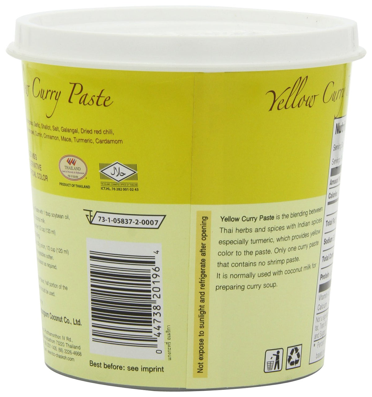 Mae Ploy Yellow curry paste used as a marinade for grilled vegetables and seafood