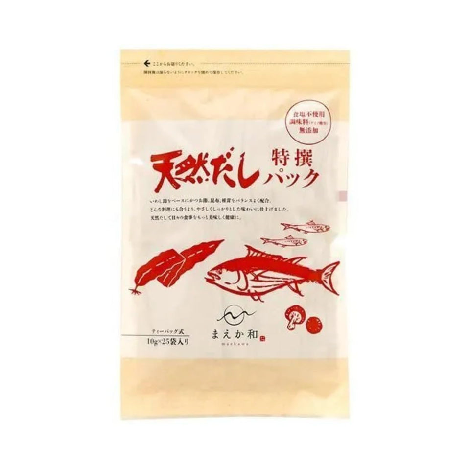 Maekawa-taste natural soup stock pack enhances dishes with rich dashi flavor for versatile home cooking.