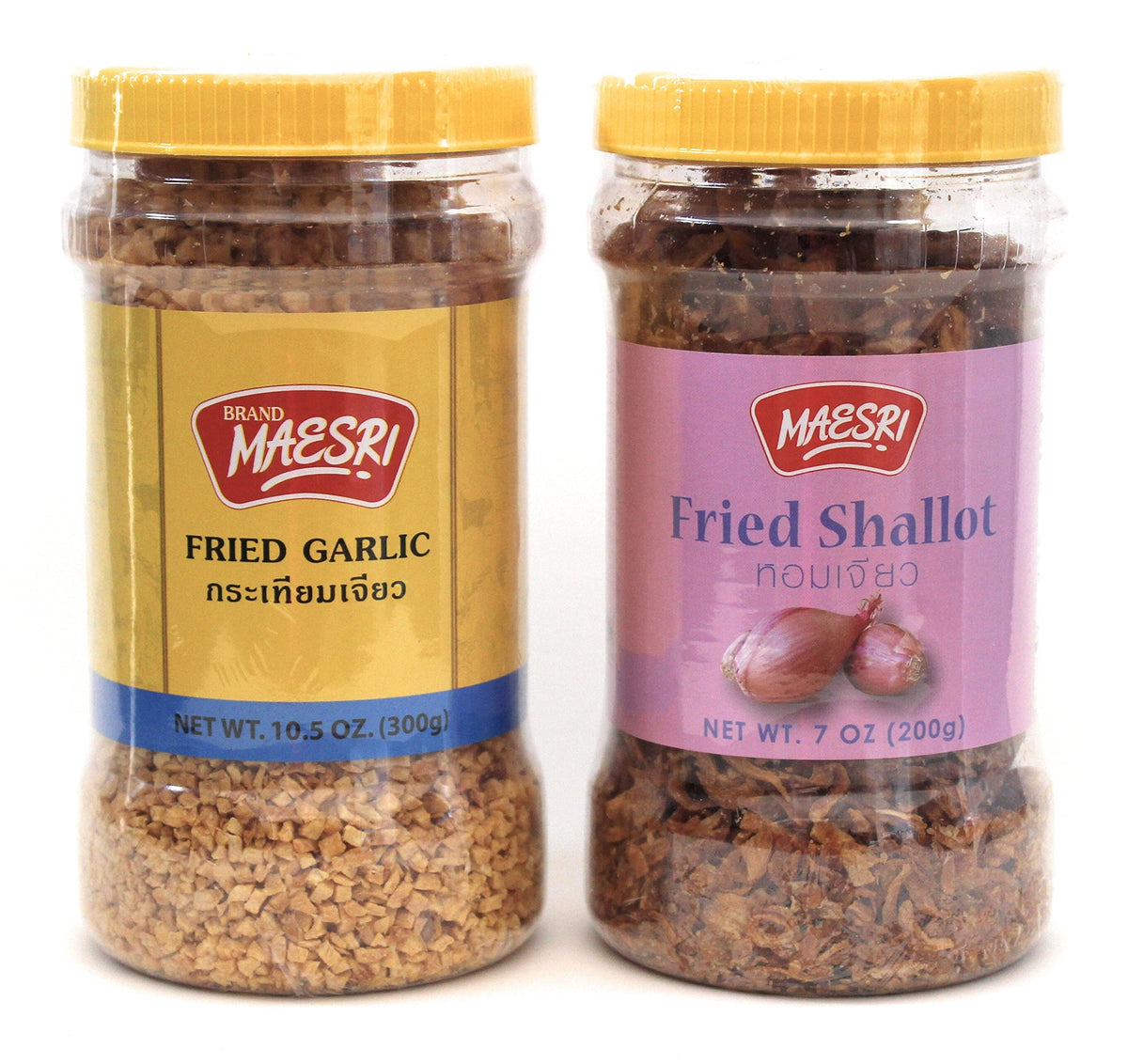 Maesri fried garlic delivers aromatic notes for stir fries.