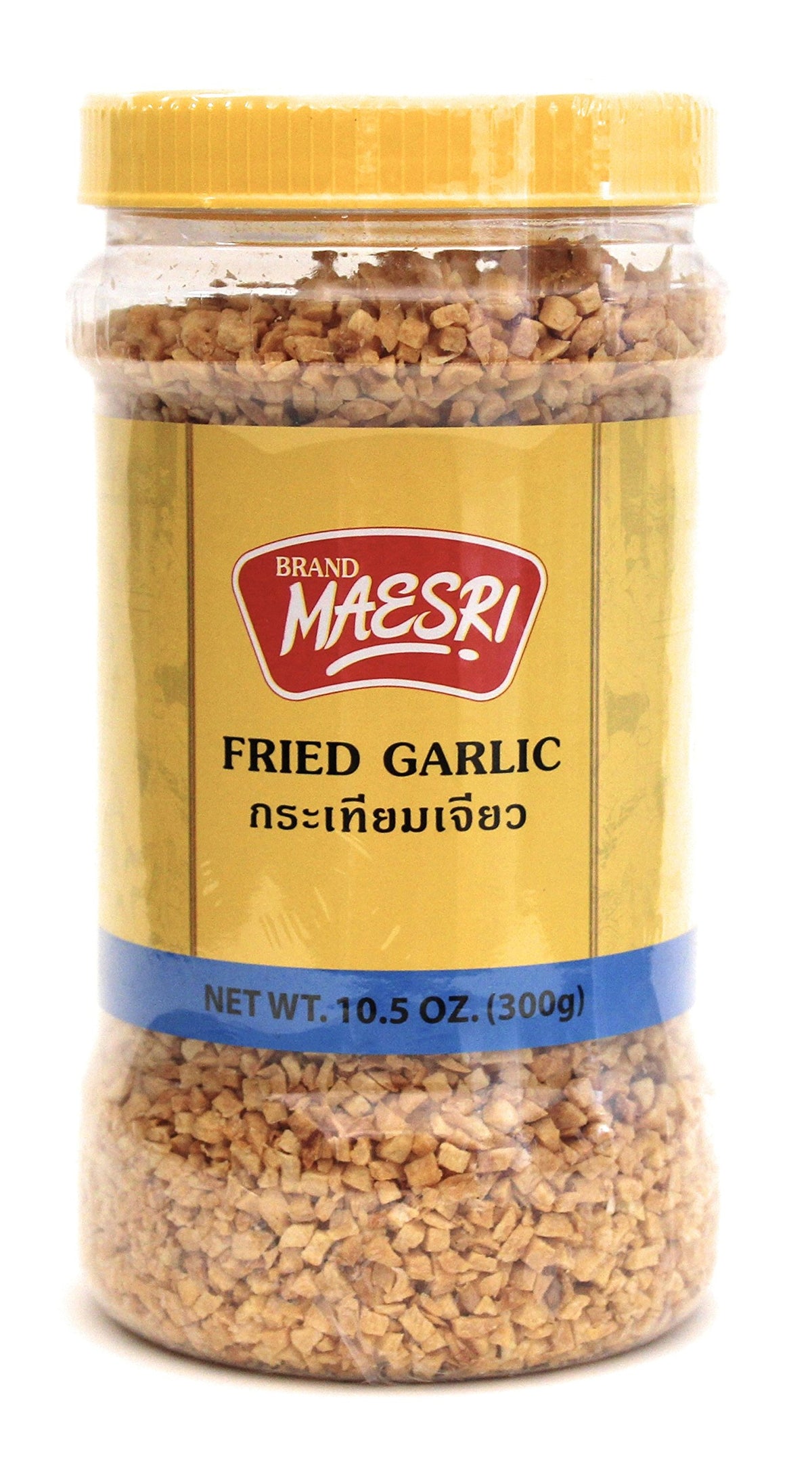 Maesri fried garlic enhances wok meals with fragrance.