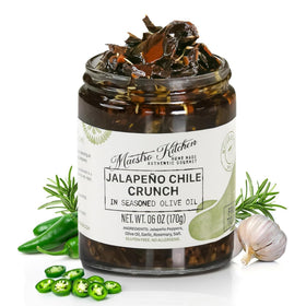 Maestro Kitchen Jalapeño Chile Crunch adds refined heat to restaurant-style dishes.