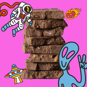 Maeve Moon Rocks Bar close-up shows triple meltaway layers.