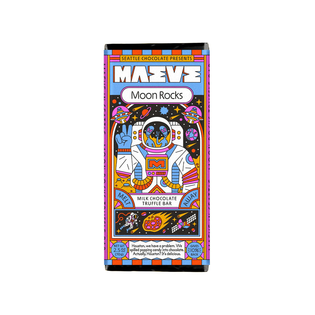 Maeve Moon Rocks Bar wrapped for gifting, premium indulgence.