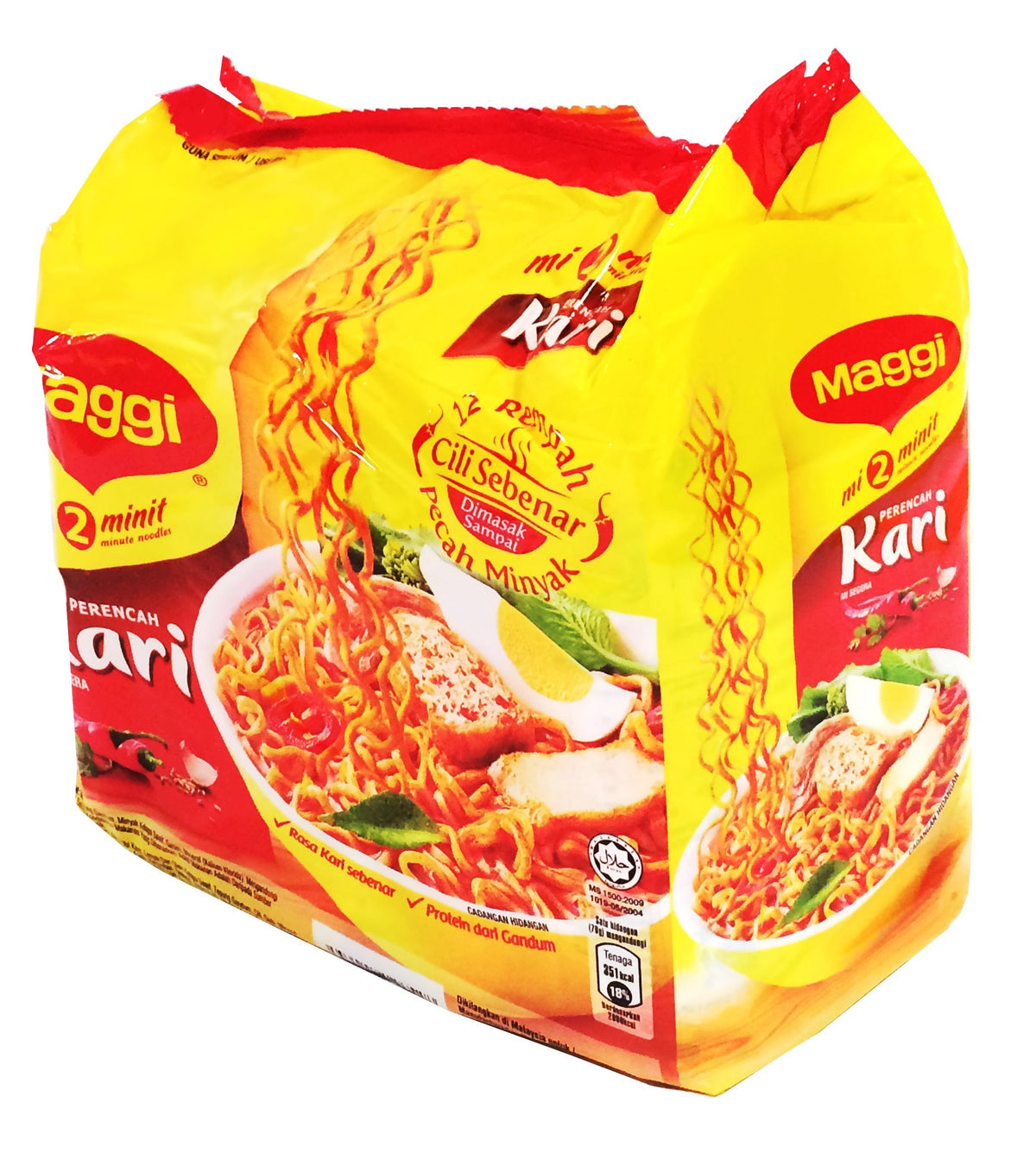 Maggi 2 Minute Noodles curry flavour bowls ready in minutes for a quick meal.