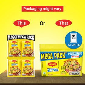 Maggi 2 Minutes Masala noodle cake ready to cook in minutes