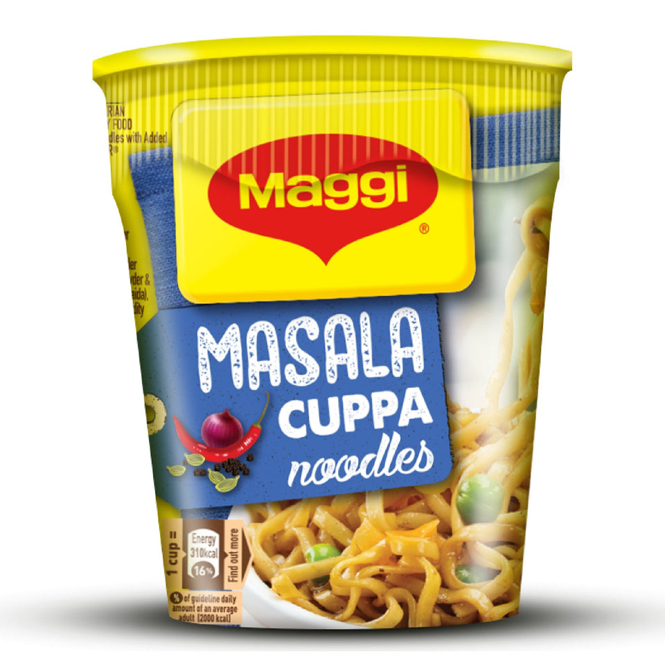 Maggi Cuppa Mania Insta Masala Yo noodles 70g pack ready for quick meals.