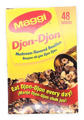 MAGGI Djon Djon cubes crumbled into rice during stovetop meal prep