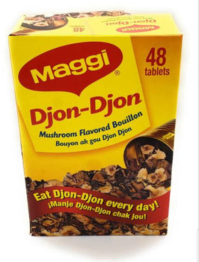 Finished riz djondjon dish with MAGGI mushroom-flavored bouillon enhancing color