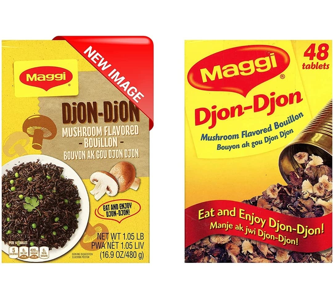 MAGGI Djon Djon bouillon cubes packaging shows mushroom flavor base for riz djondjon