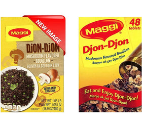 MAGGI Djon Djon bouillon cubes packaging shows mushroom flavor base for riz djondjon