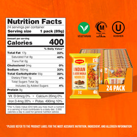 Ingredient snapshot highlighting vegetarian, halal, and kosher options.