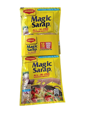 Maggi Magic Sarap original 16-pack front view for authentic Filipino flavor.