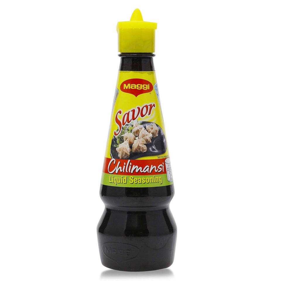 Maggi Savor Chilimansi bottle pour enhances sauces with tangy heat.
