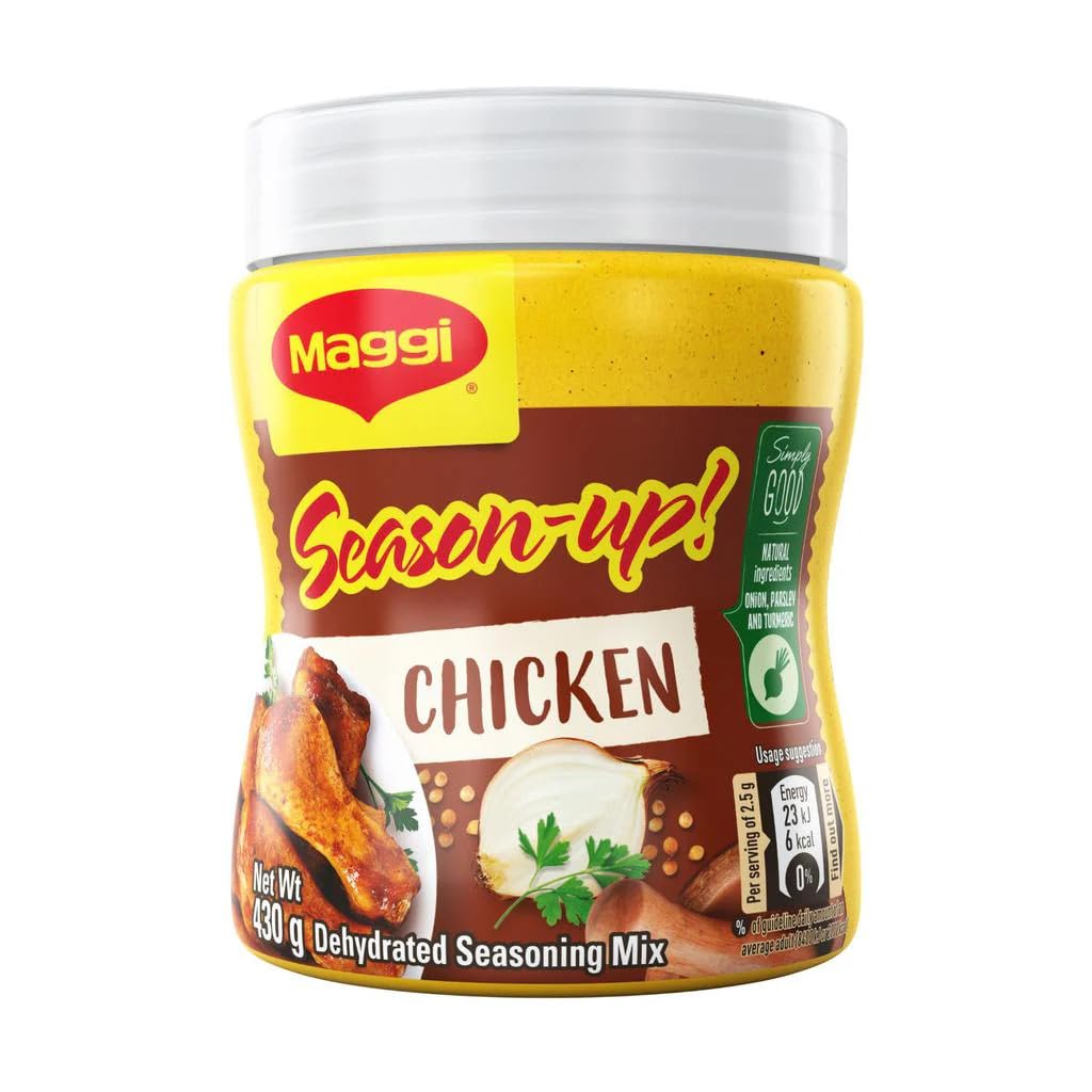 Maggi Season-Up Chicken Seasoning bottle front; authentic Jamaican flavor for poultry.