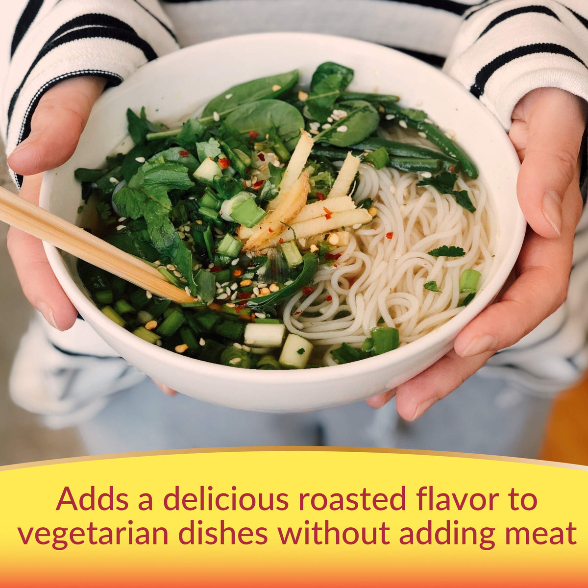 Maggi Seasoning splash over beverage like Bloody Mary.
