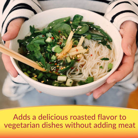 Maggi Seasoning splash over beverage like Bloody Mary.
