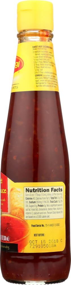Maggi Sweet Chili Sauce served with an Asian-inspired dish to boost flavor