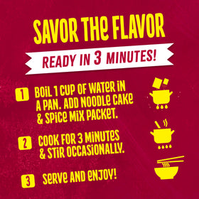 Maggi Korean Spicy BBQ Noodles served bowl highlights spicy, satisfying lunch option