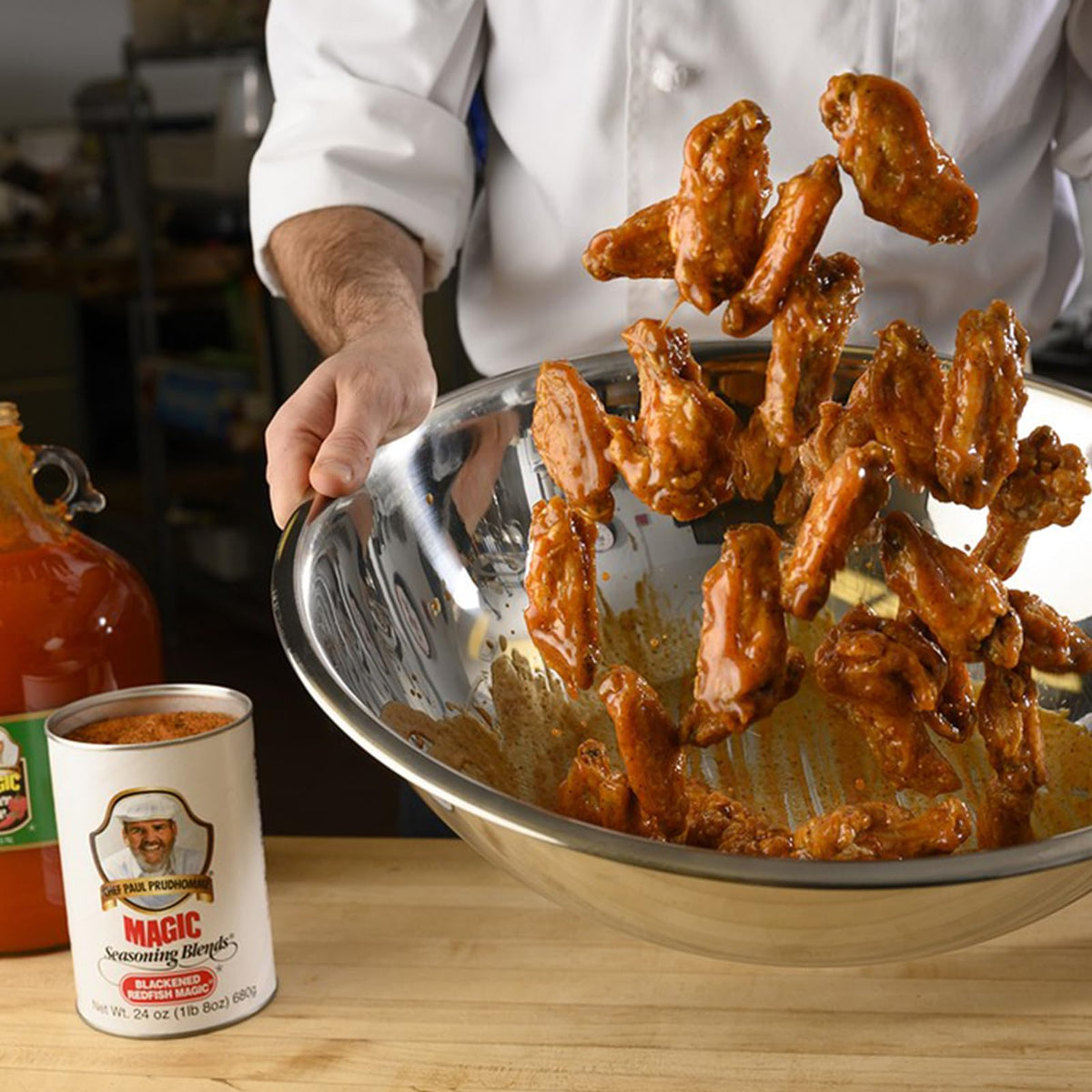 Magic Seasoning Blends blackened redfish seasoning tin for bold Cajun-inspired seafood