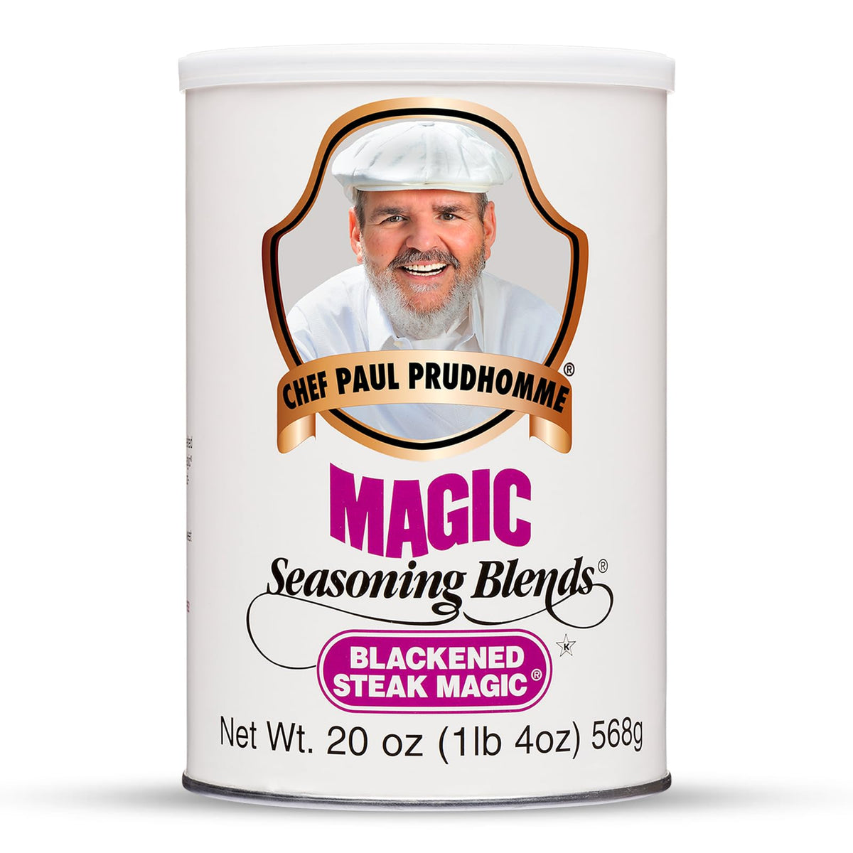 Magic Seasoning Blends Blackened Steak Magic bottle pour enhances grilled flavor.