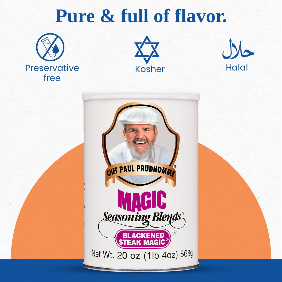 Magic Seasoning Blends Blackened Steak Magic grill scene suggests smoky crust potential.