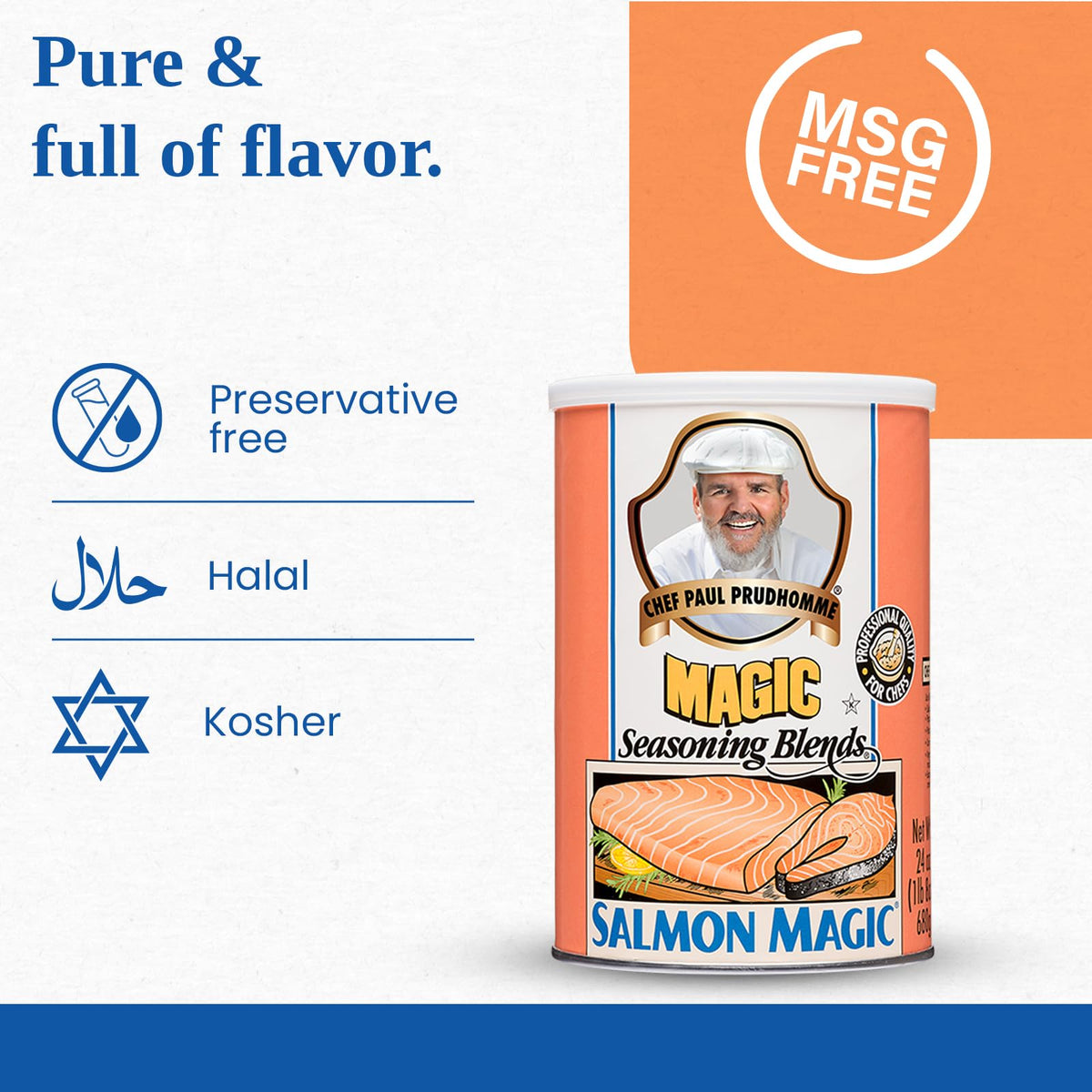 Salmon Magic spice dust ready to season seafood