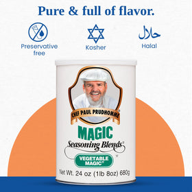 Magic Seasonings Vegetable Magic on baked potatoes delivers a savory kick without extra salt.