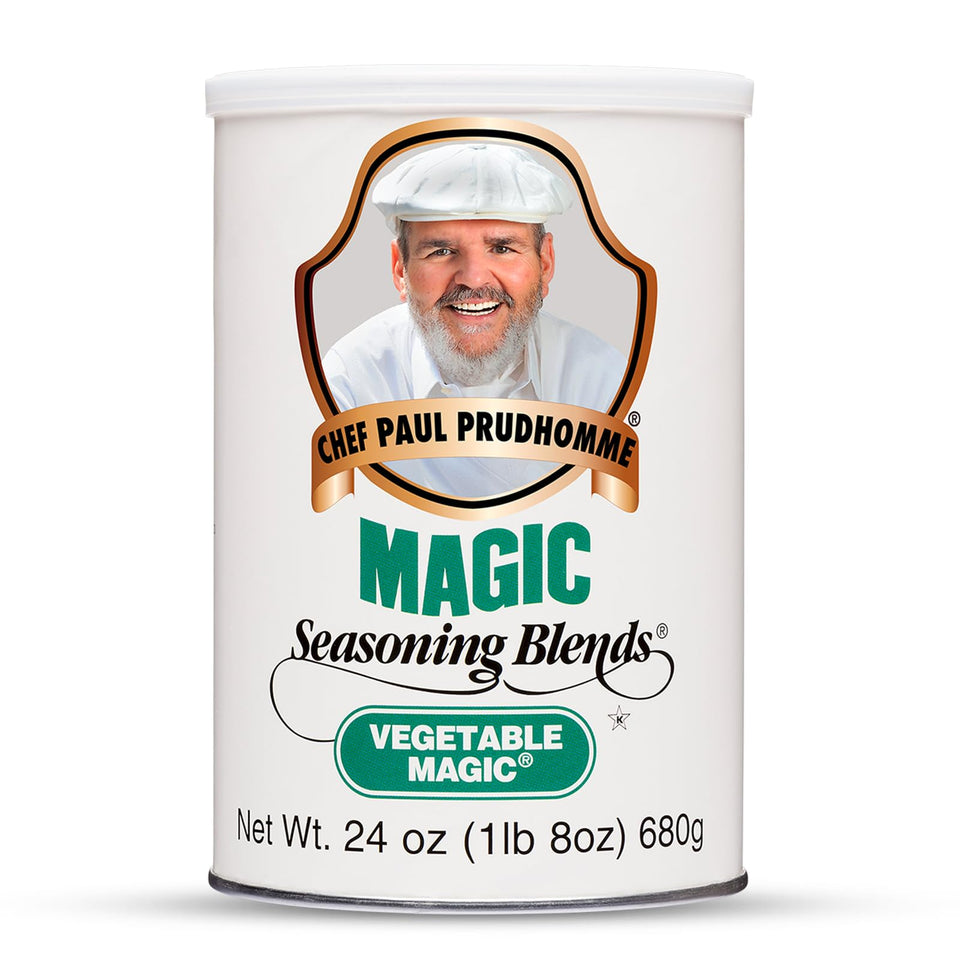 Magic Seasonings Vegetable Magic bottle pour enhances flavor with a clean, versatile blend.