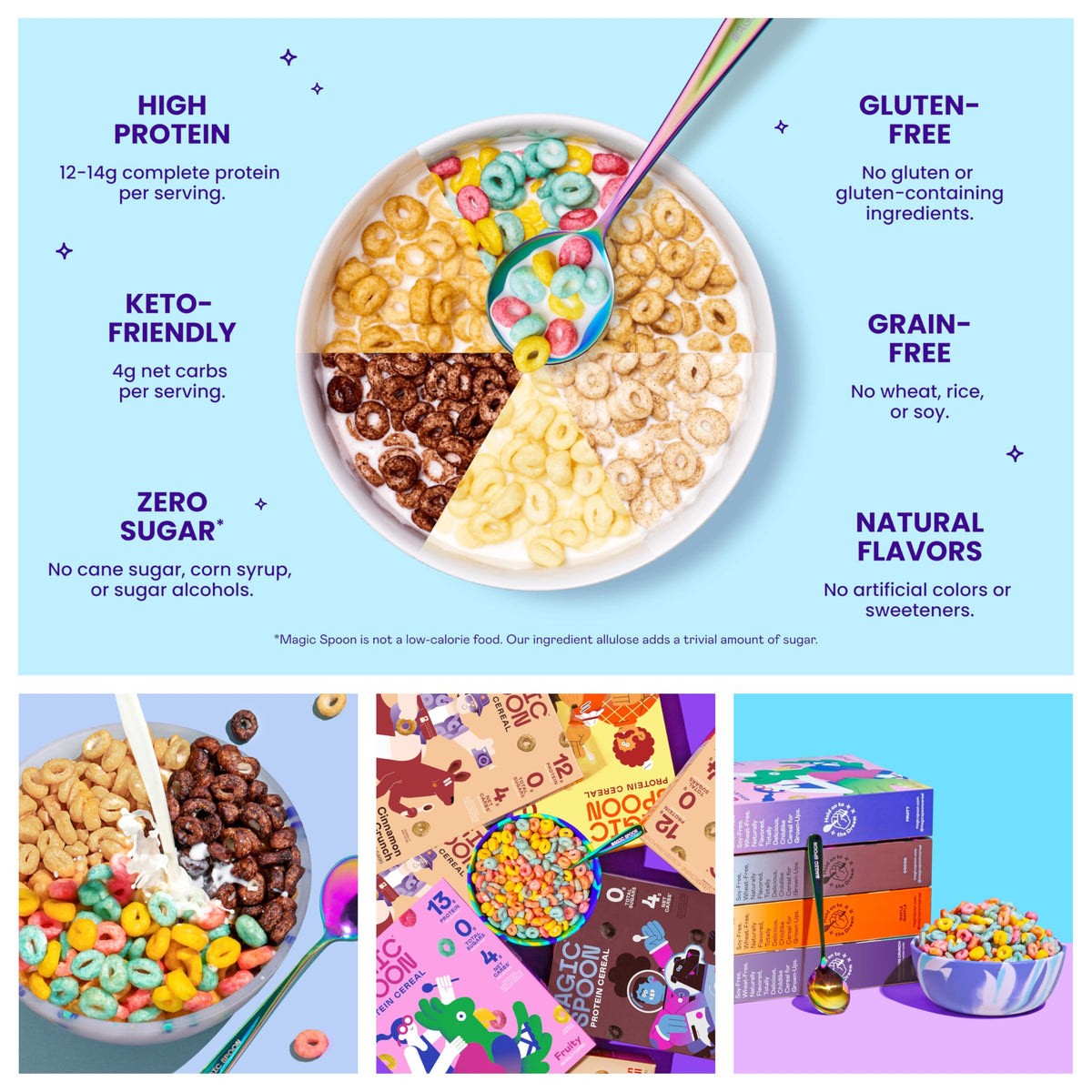 Magic Spoon Cinnamon Crunch cereal bowl with warm spice notes.