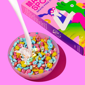 Magic Spoon Fruity breakfast scene suggests fast, satisfying start with flavor.
