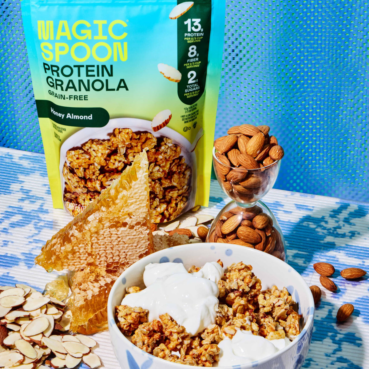 Magic Spoon granola crunch close-up shows texture.